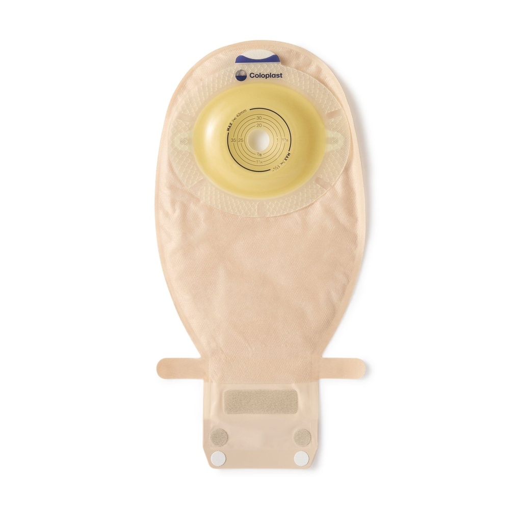 Filtered Ostomy Pouch SenSura® One-Piece System 11 1/2 Inch Length, Maxi 5/8 to 1-11/16 Inch Stoma Drainable Convex Light, Trim To Fit